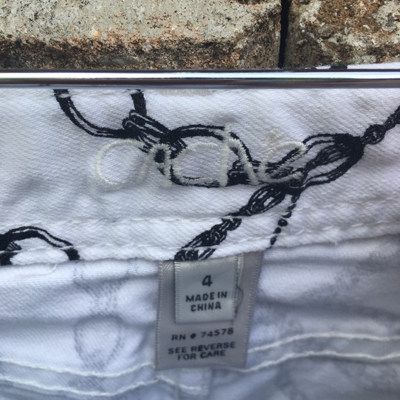 Cache Chain Print Mini Jean Skirt - Picture 2 of 3